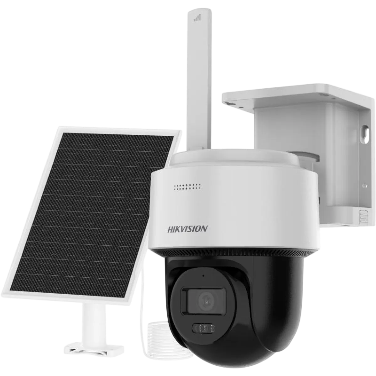 Hikvision (DS-2CFSP4/4G) 2.8mm 4MP 24/7 Solar 4G PT Camera - Mic- White
