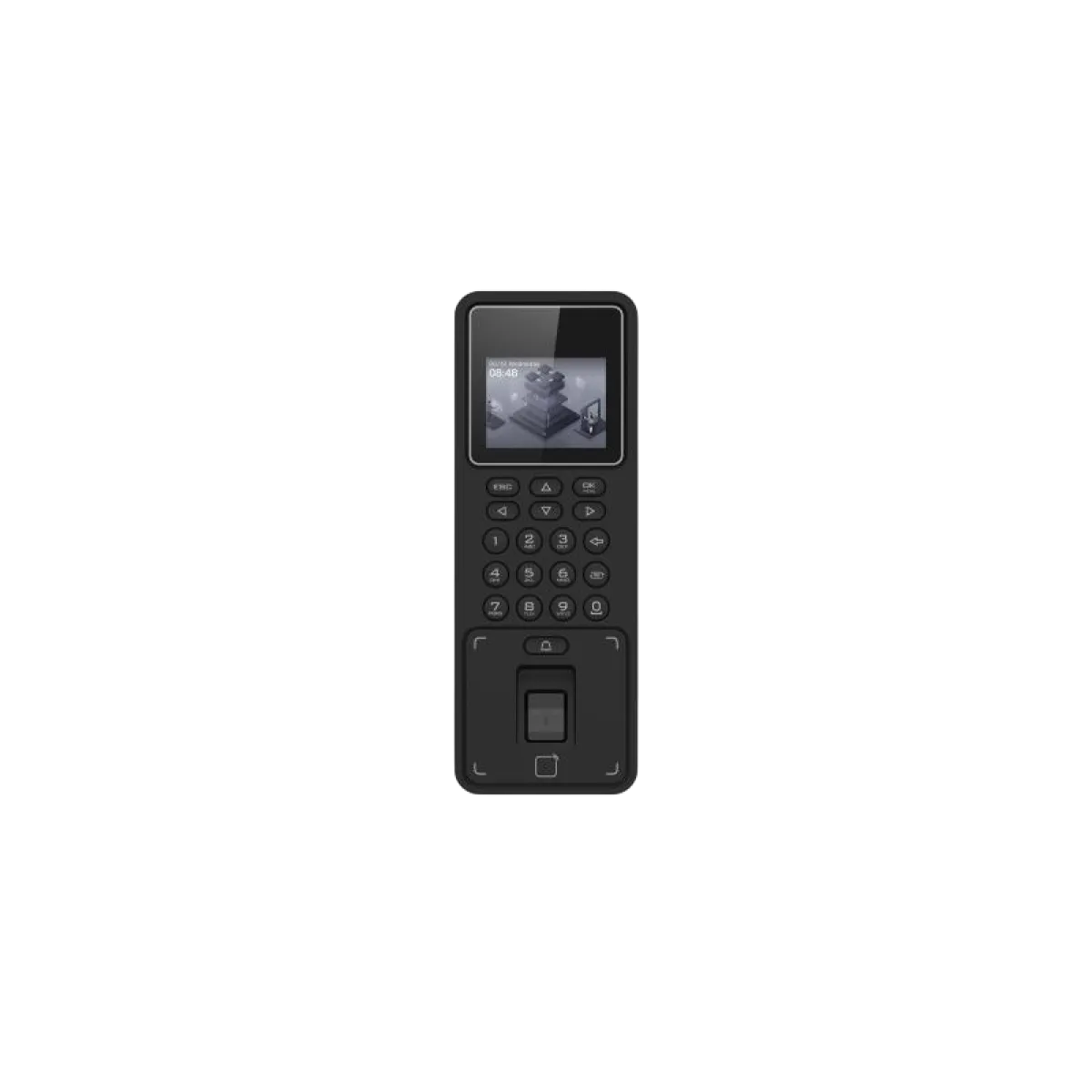Hikvision (DS-K1T808MFX) Pro Fingerprint Access Control Terminal - Black