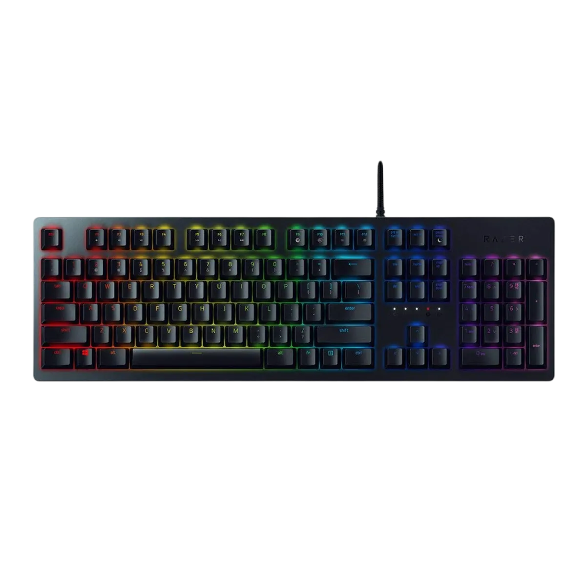 Razer (RZ03-02520100-R3M1) Huntsman Keyboard- Purple Opto-Mechanical Switches - 2Yrs - Black