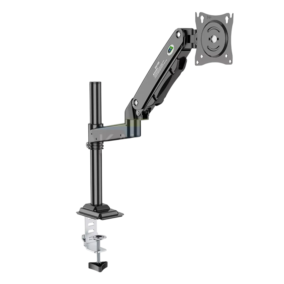 Kaloc (KLC-DH100 + H2) Single Laptop Desk Mount Stand - Fits 17.3" - Black