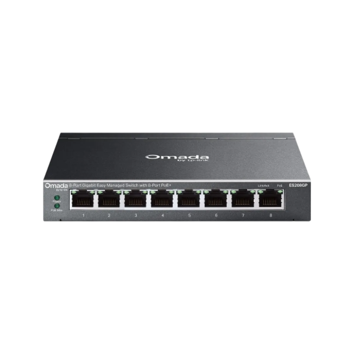TP-Link (ES208GP) Omada 8-port Gigabit Managed Switch - Black