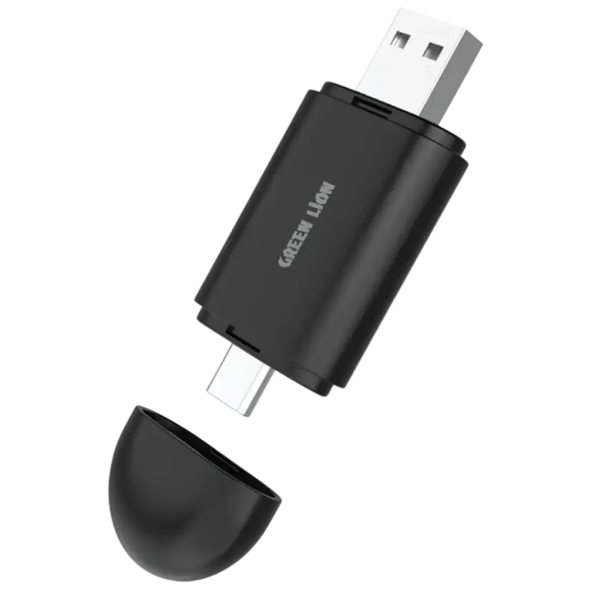 Green Lion (GN2I1AWCABK) Mini Wireless Car Adapter - USB-A / USB-C - Black