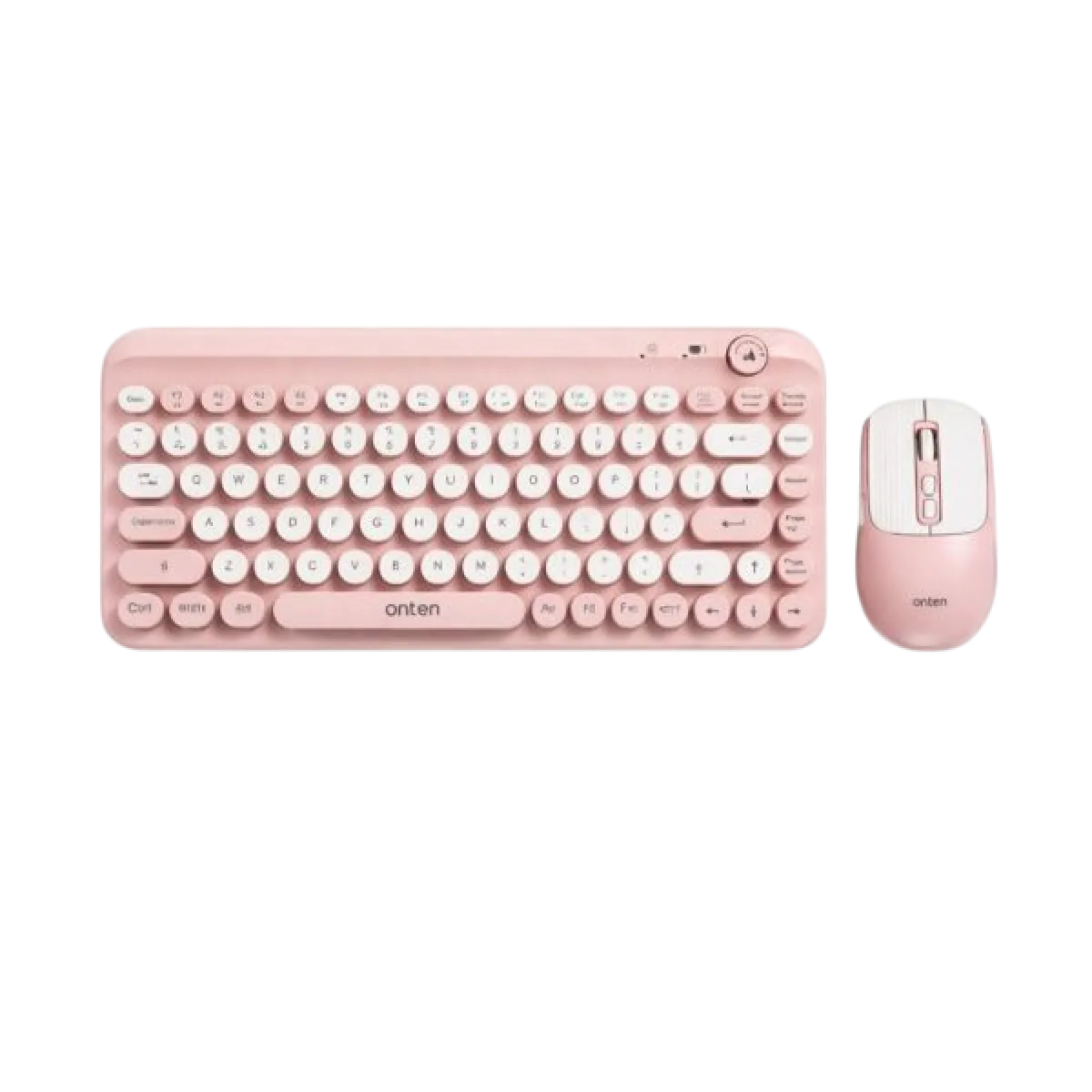 Onten (OTN-KB303) Multimedia Wireless Combo - BT - US Layout - 5Yrs - Pink