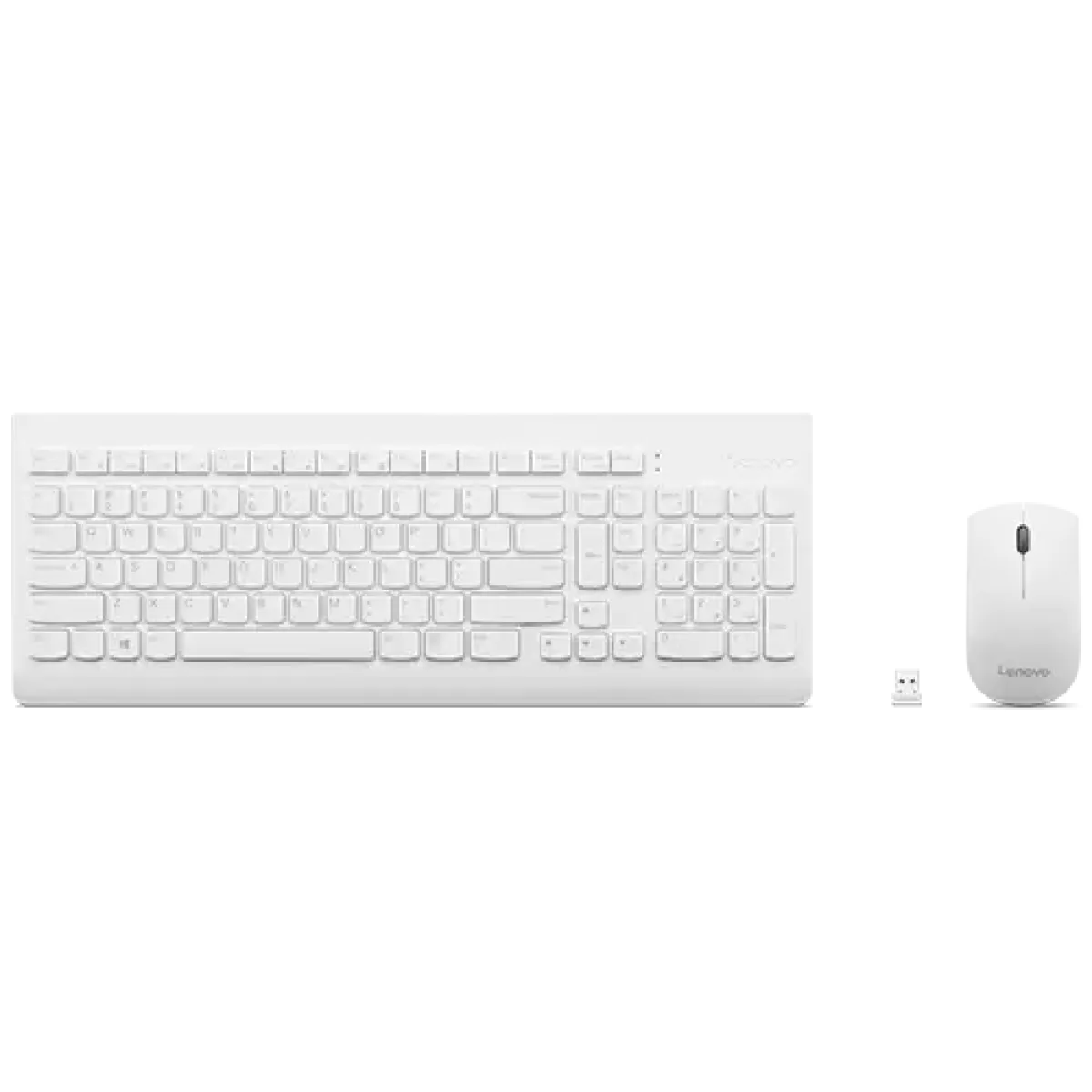 Lenovo (1PSD51P83367) Wired Keyboard & Mouse Combo - US Layout - White
