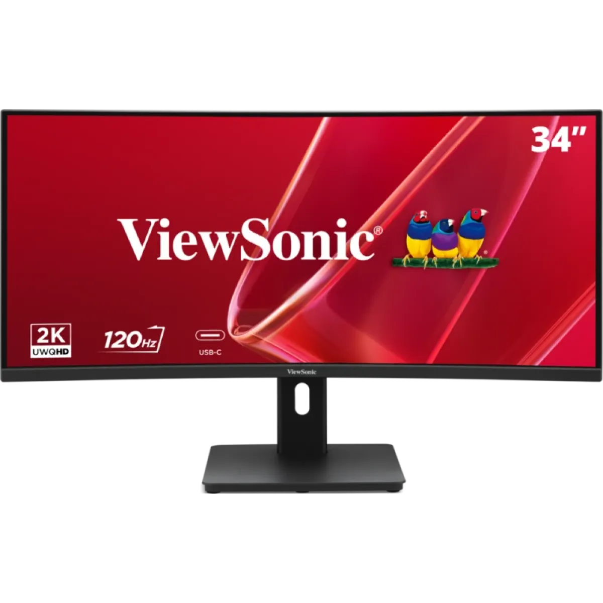 ViewSonic (VA3420C-2) 34" Curved Monitor UWQHD - VA - 3.5ms - 120Hz - 3Yrs - Black
