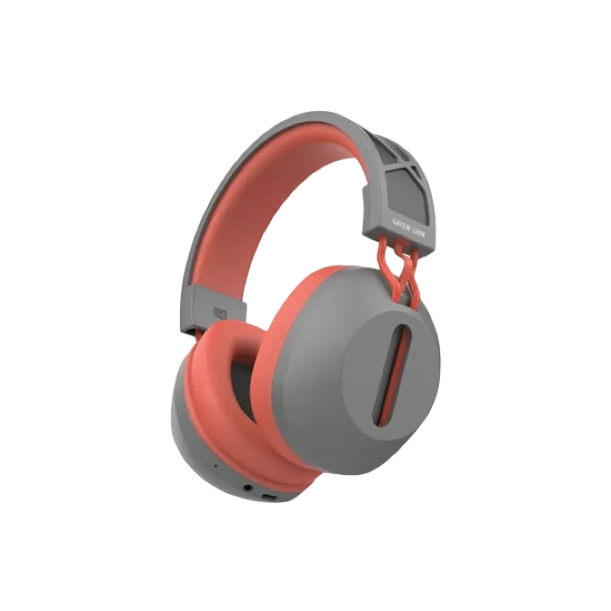 Green Lion (GNSLREANCGYRD) SolarEcho ANC Over-ear Wireless Headset - BT5.3 - 2Yrs - Red/Grey