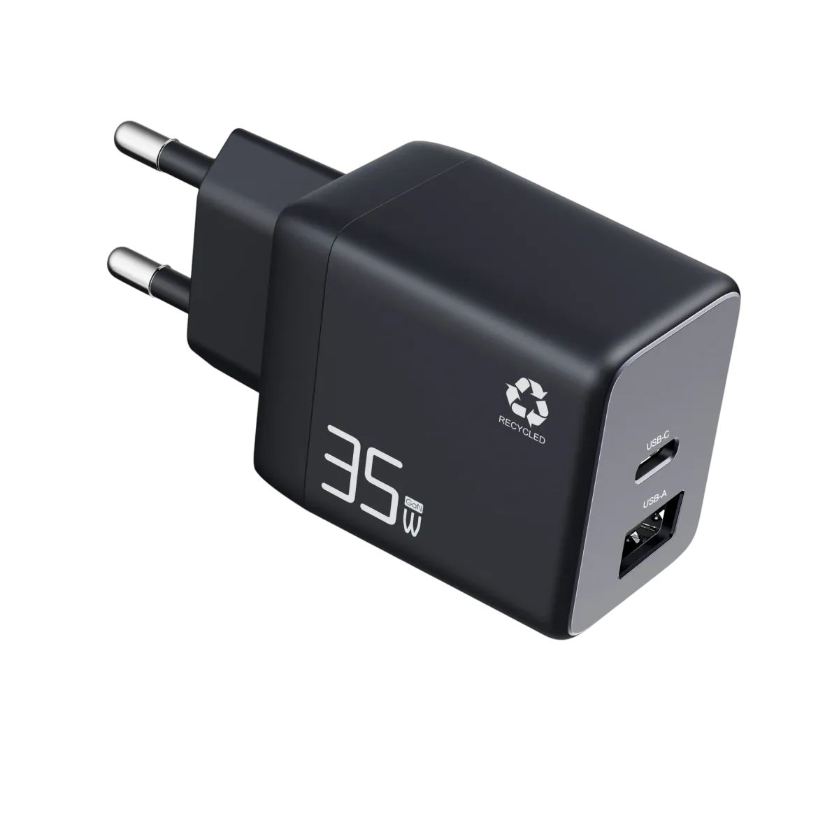 LinkCell (ACLTRC1012) 35W USB-A/USB-C Wall Charger - UK Plug - Black