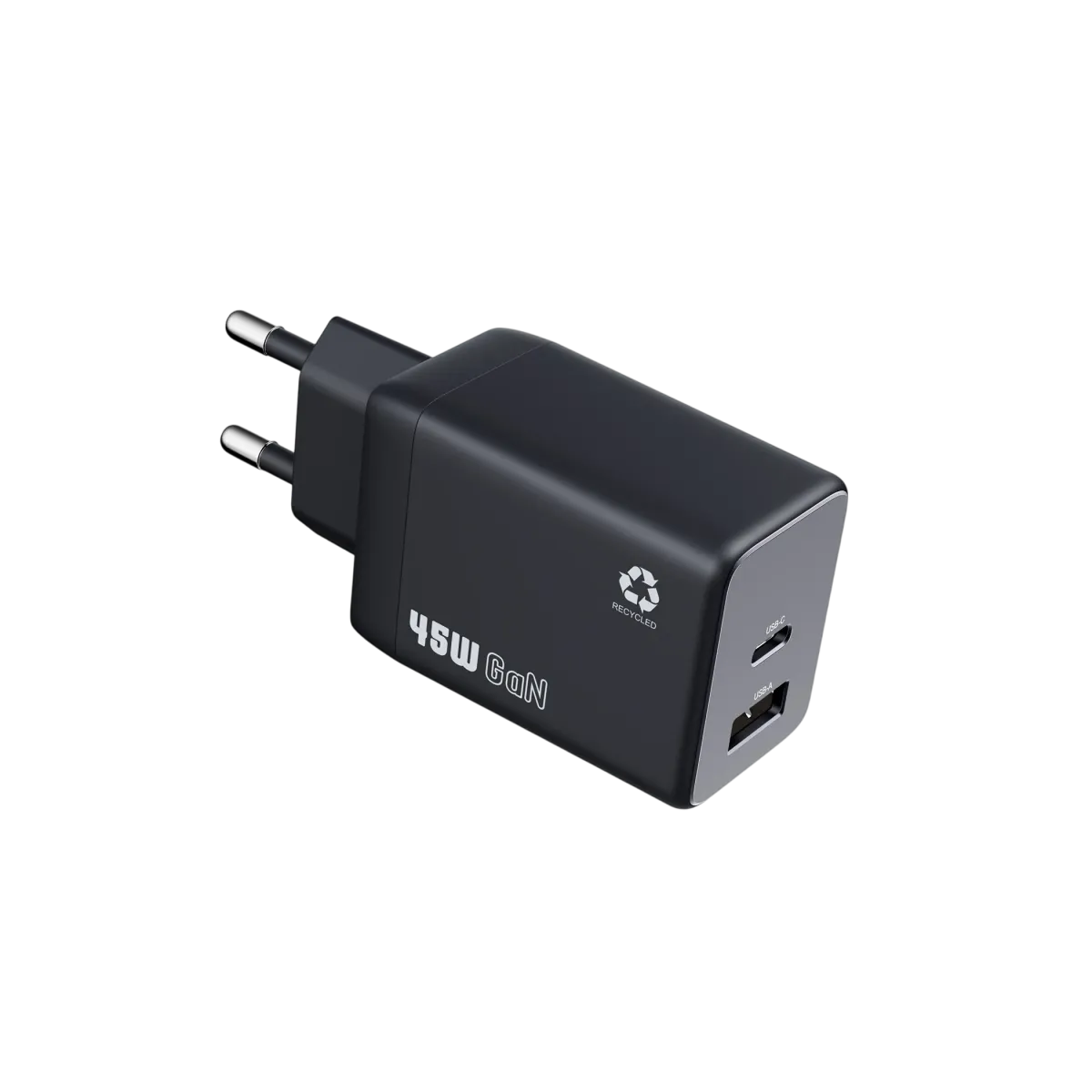 LinkCell (ACLTRC1006) 45W USB-A/USB-C Wall Charger - UK Plug - Black