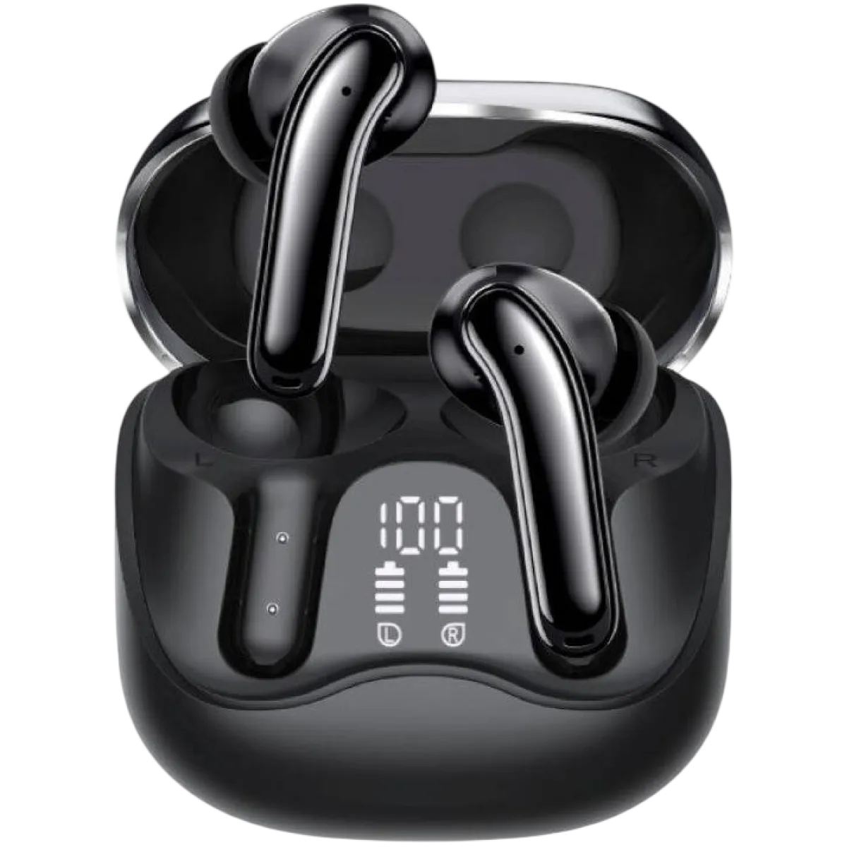Promate (Serix.Black) Hybrid ANC Wireless Earbuds - 2Yrs - Black