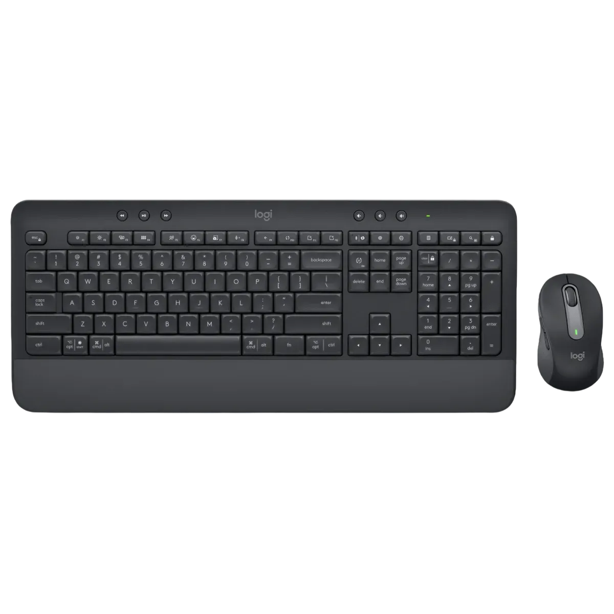 Logitech (920-011003) MK650 Wireless Comfort Keyboard & Mouse Combo - US/AR Layout - 2Yrs -Black