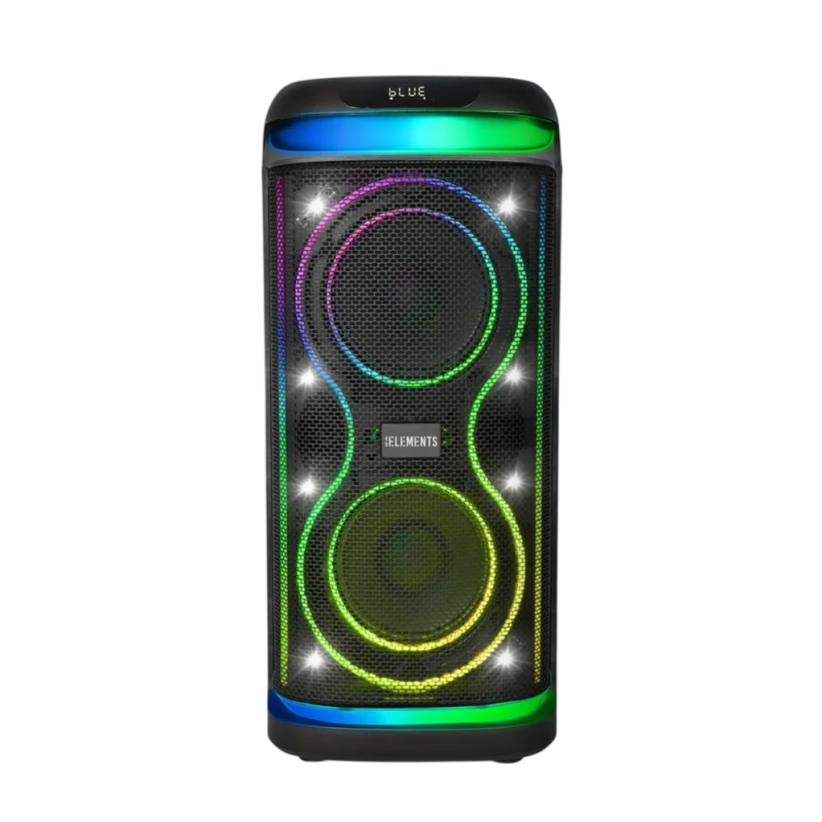 Elements (EA107KB) 200W RMS Multi-Function Karaoke Trolley Speaker - RGB - Black