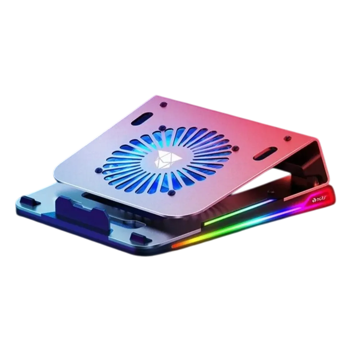 NCTS (AL11R) Laptop Cooler - 4x USB - RGB - Black