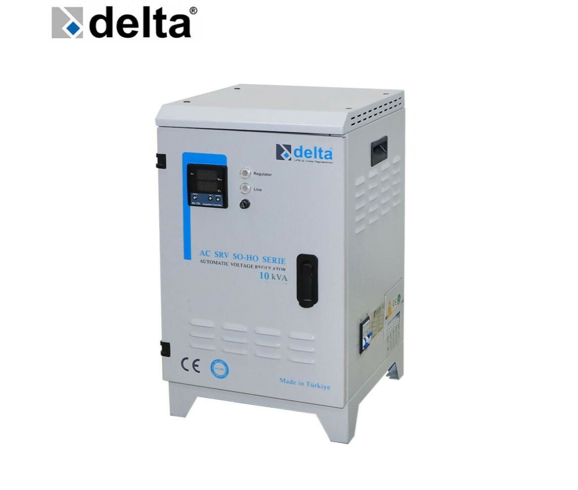 Stabilizer | Single Phase | Servo Motor | 10KVA | Digital | Delta