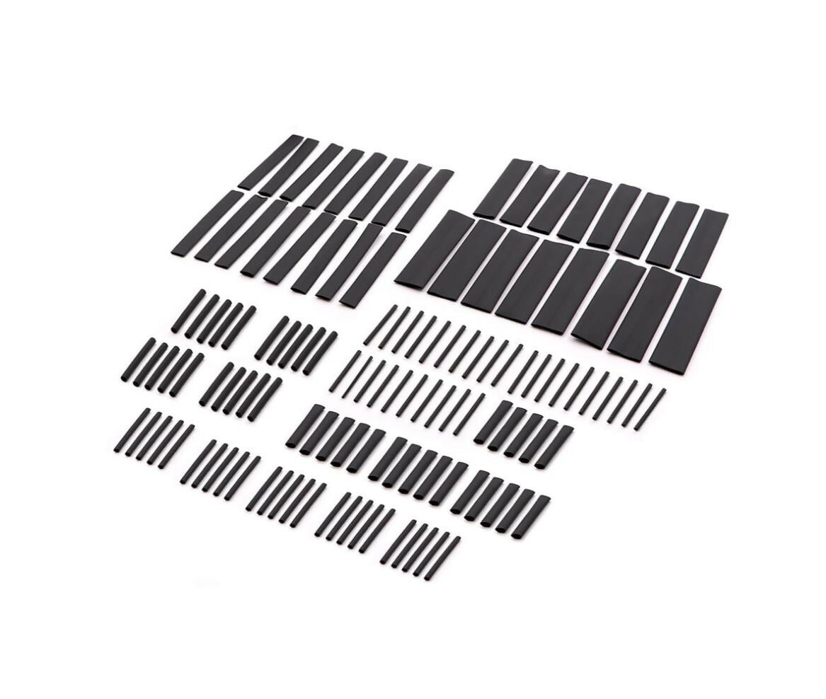 Heat Shrink Tube Set | Polyolefin | 172pcs | Black