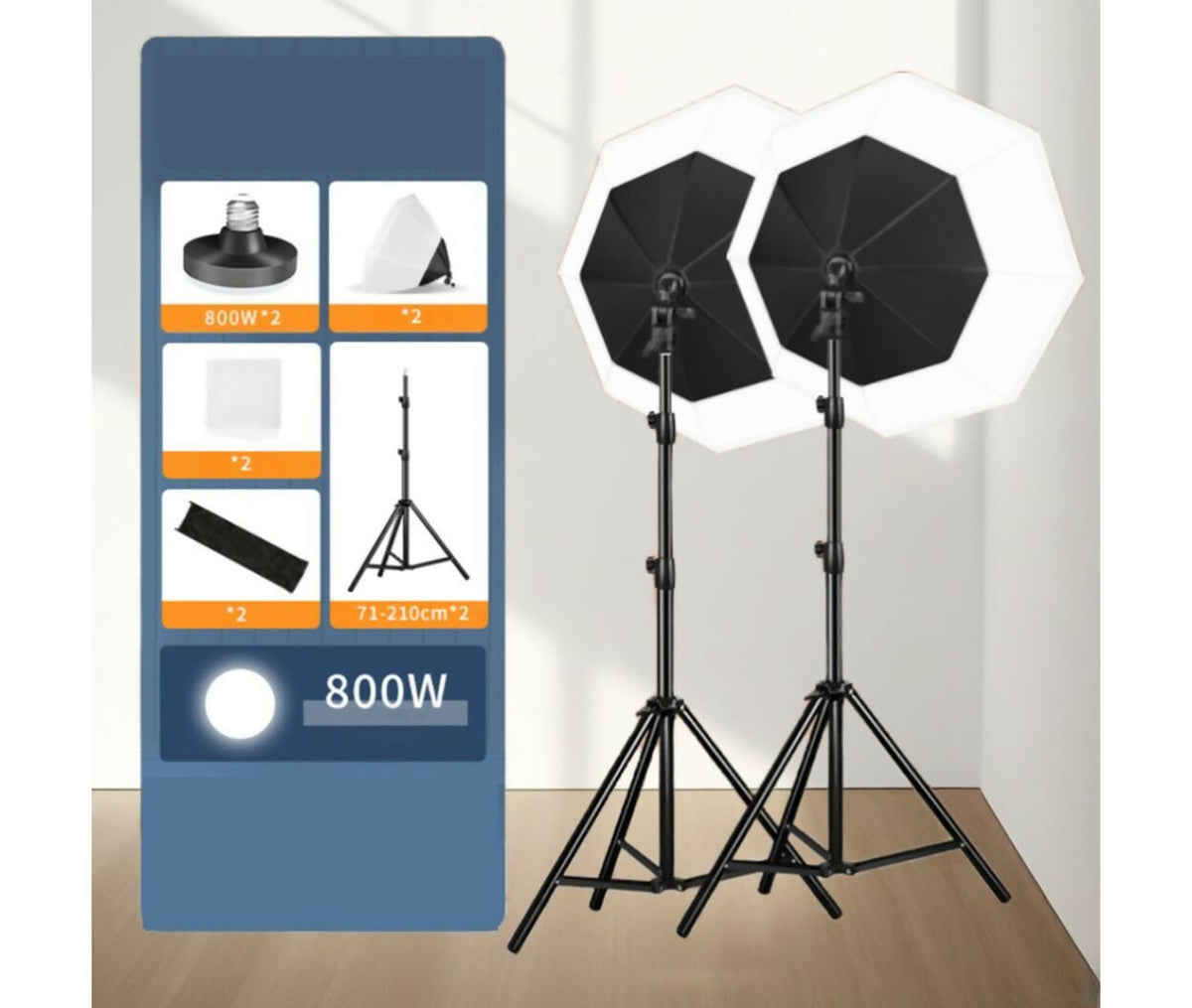 Photography Light | Octagon | 800W | Double