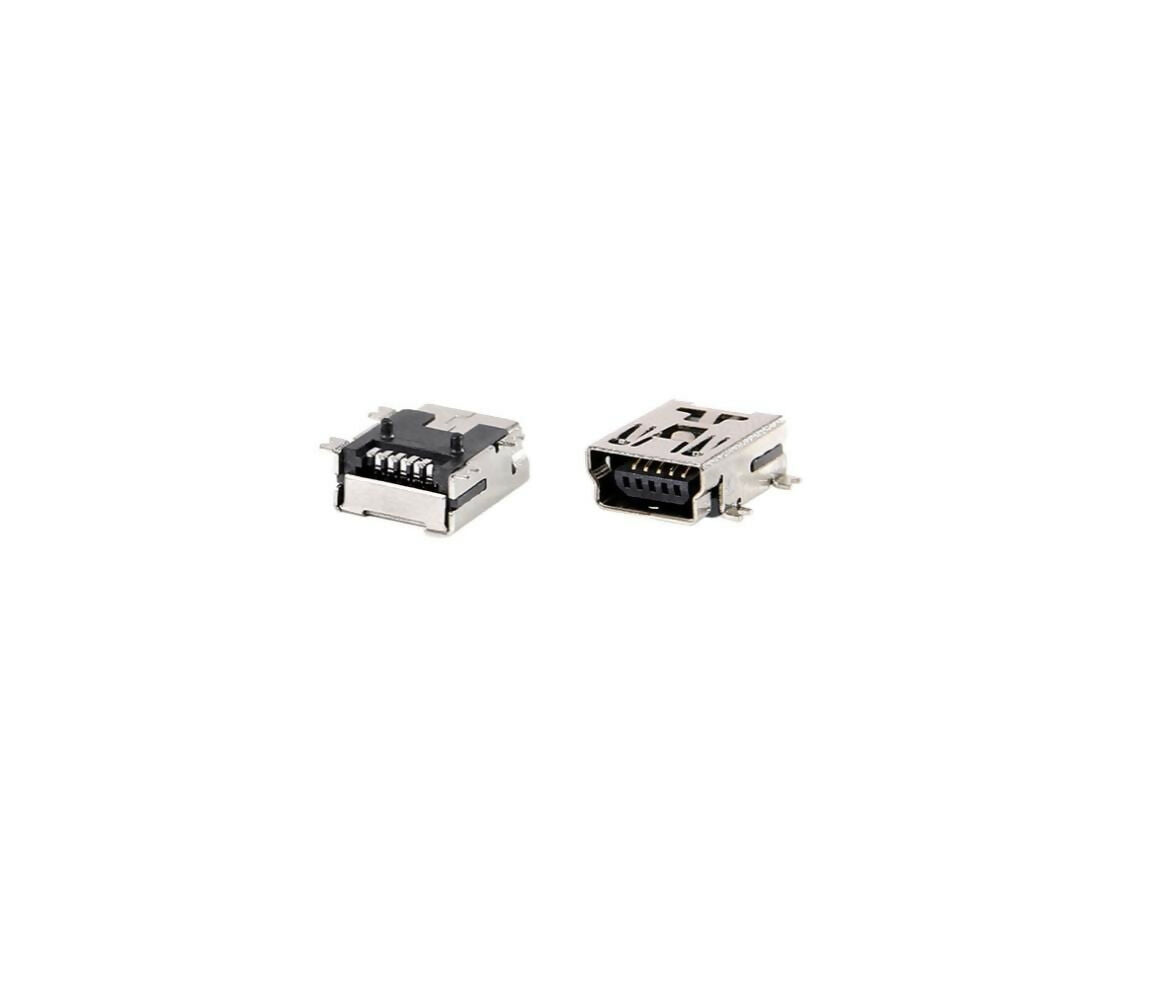 Connector | Mini USB Female 5-Pin SMT PCB Mount