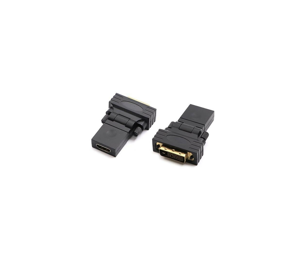 Computer Cable Adapter | HDMI Female - DVI-D Male | 360 Degree | Plug
