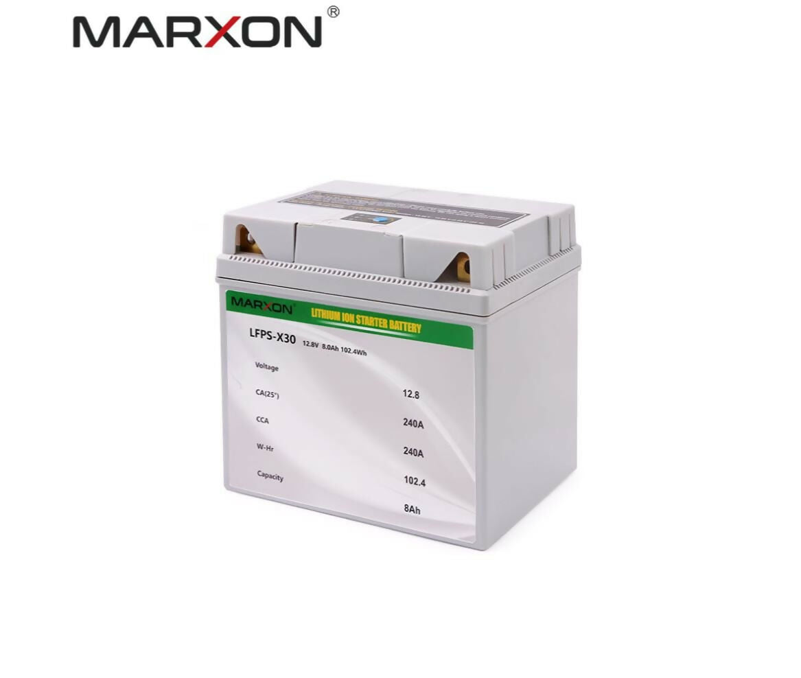 Motorcycle Battery | LFPS-X30 Marxon | 12.8V 8.0Ah