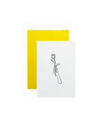 SINGLE ROSE Greeting Card