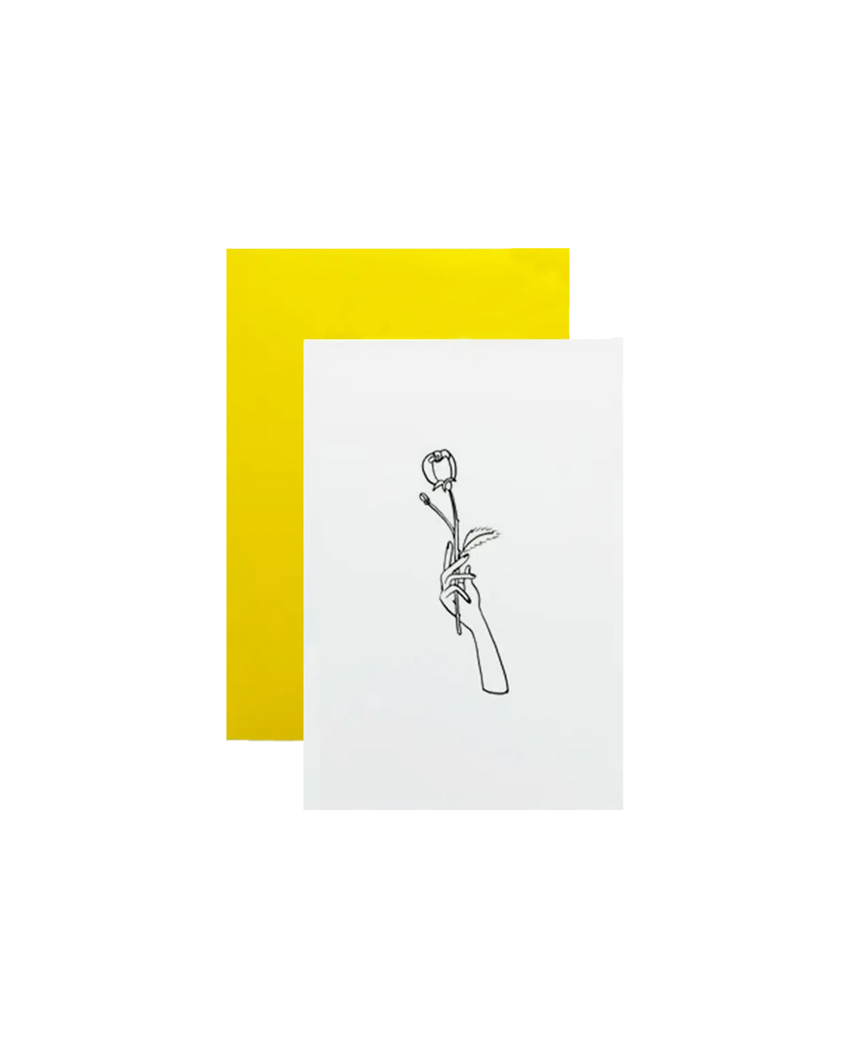 SINGLE ROSE Greeting Card