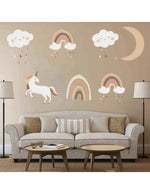 SIPO: Boho Rainbow Unicorn Wall Sticker