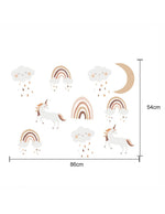 SIPO: Boho Rainbow Unicorn Wall Sticker