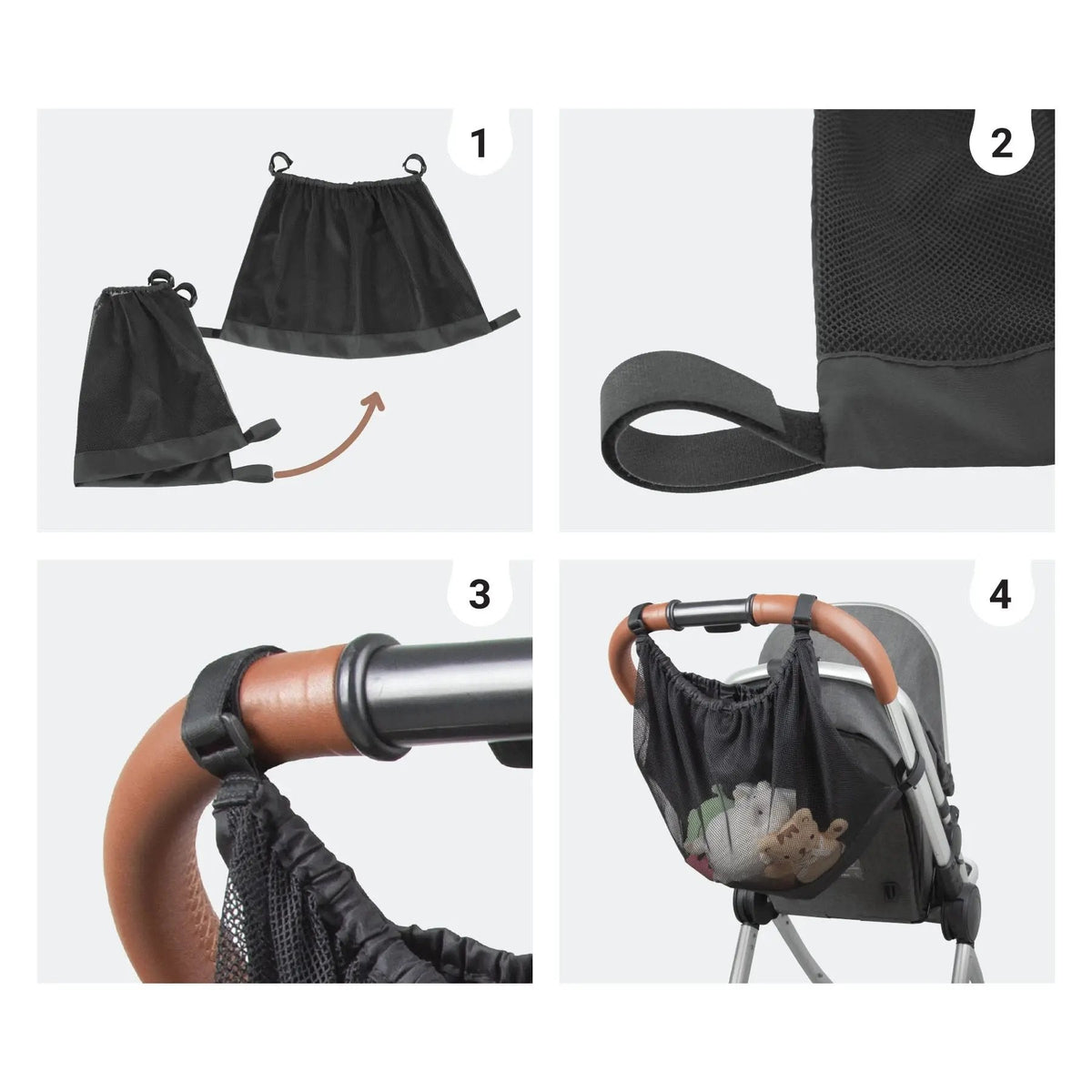 SIPO: Universal Mesh Stroller Organizer – XL Storage Bag