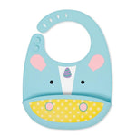 Zoo Fold & Go Silicone Bib