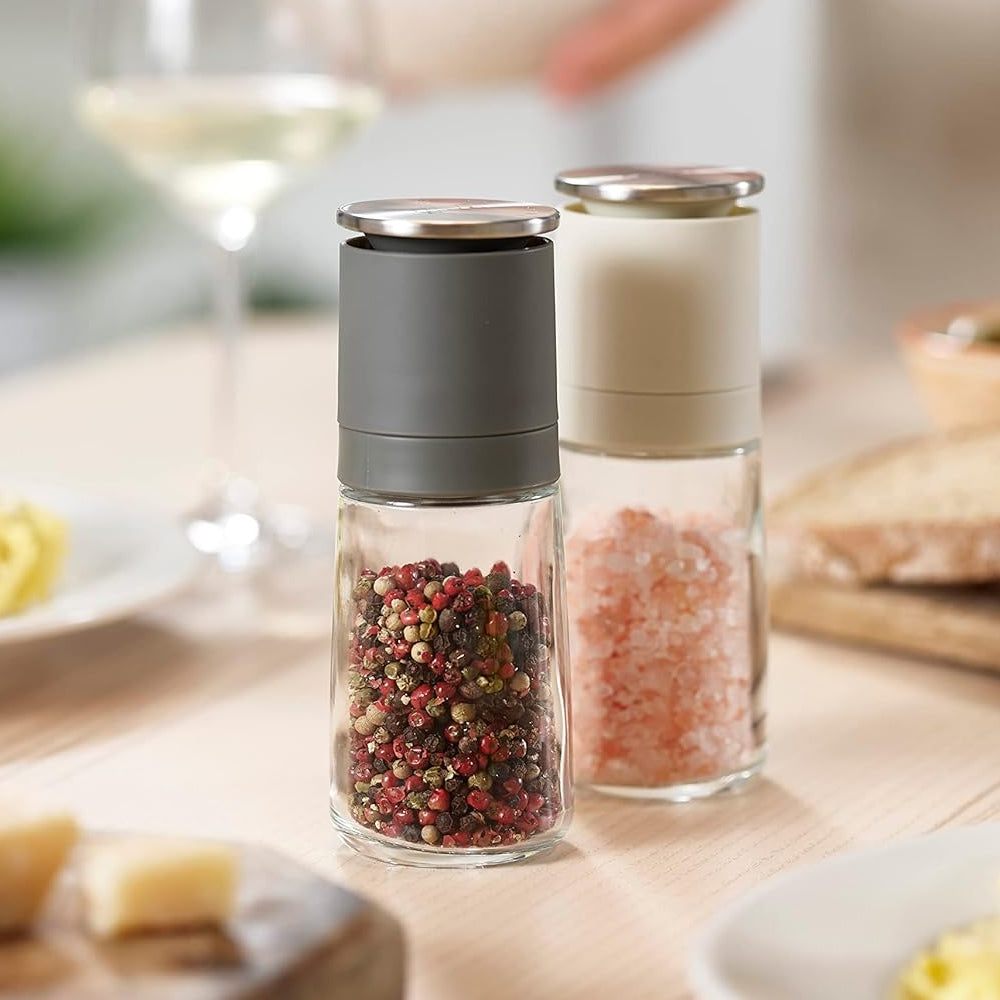Joseph Joseph Salt and Pepper Grinder Set - Black/Grey