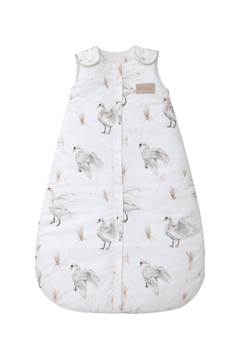 Koell: Baby Sleeping Bag for Crib - "Swans"