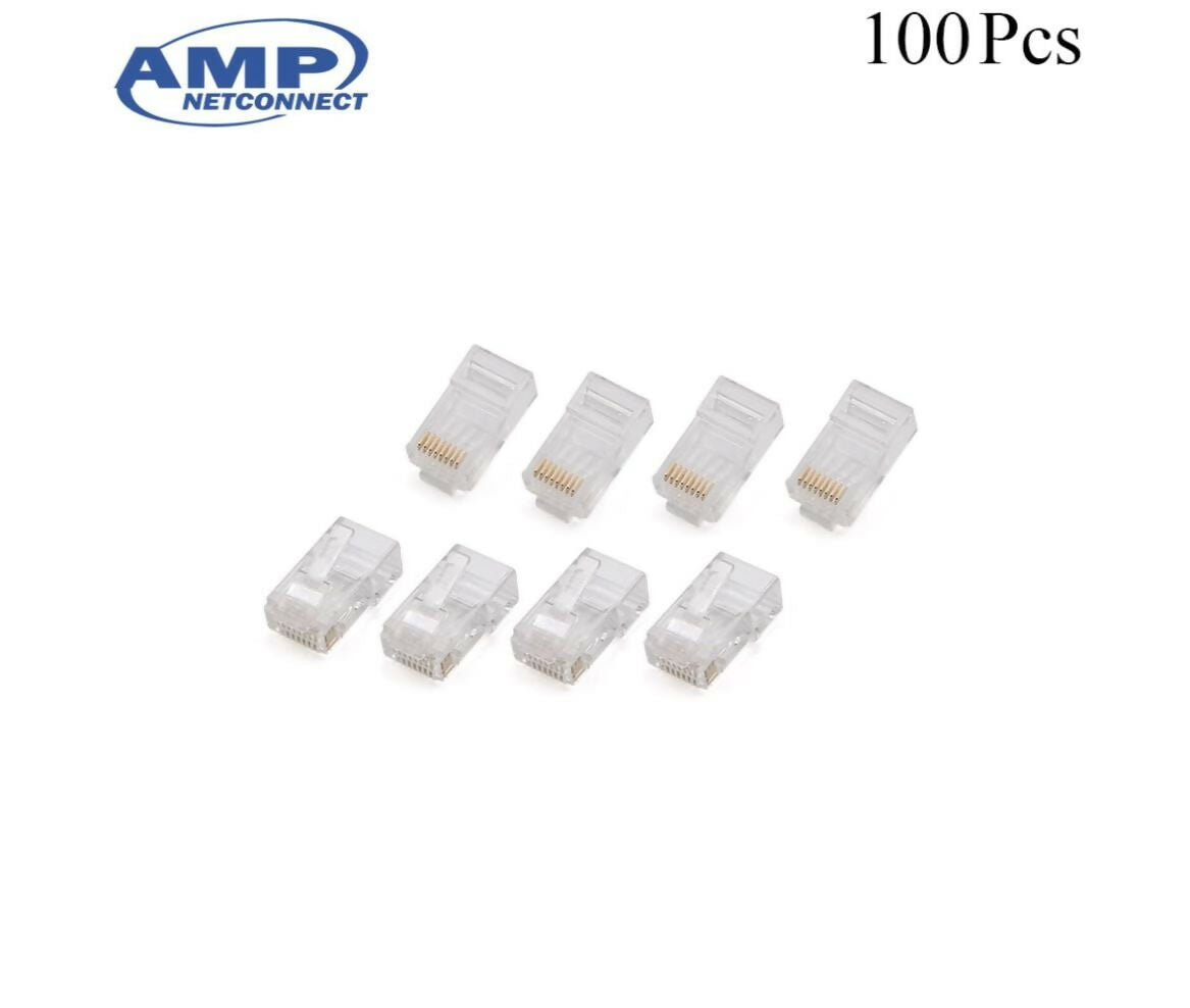 Network Plug | RJ45 CAT6 | 100pcs | AMP