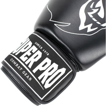 SUPER PRO COMBAT GEAR WARRIOR LEATHER KICKBOXING GLOVES