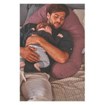 THERALINE The Original Maternity & Nursing Pillow – Melange Rosewood Bamboo