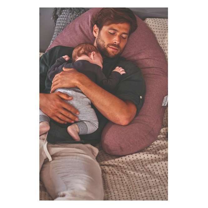 THERALINE The Original Maternity & Nursing Pillow – Melange Rosewood Bamboo