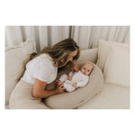 THERALINE The Original Maternity & Nursing Pillow – Sand Beige Muslin