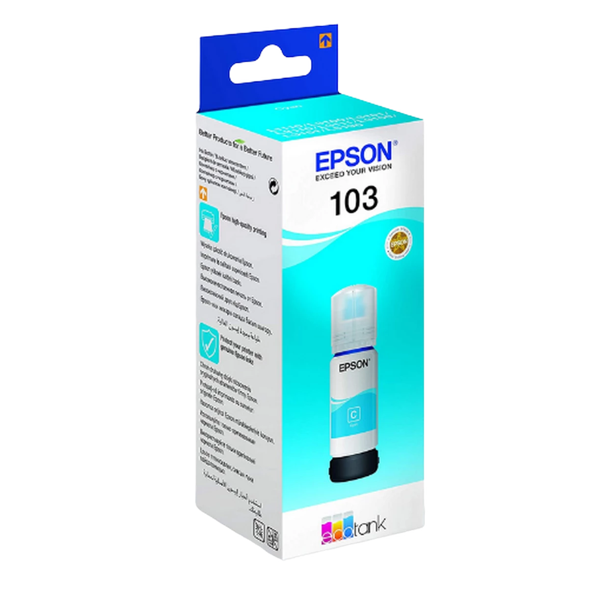 Epson (C13T00S24A) 103 EcoTank Cyan Ink Bottle 65ml