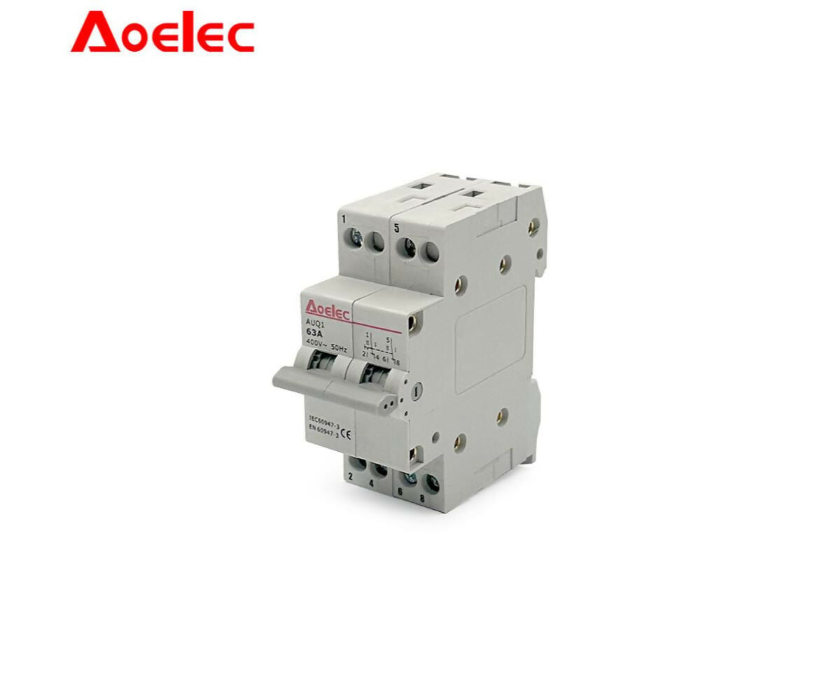 Breaker | Changeover Switch | 3 Position | 2-Pole | 63A | OELEC