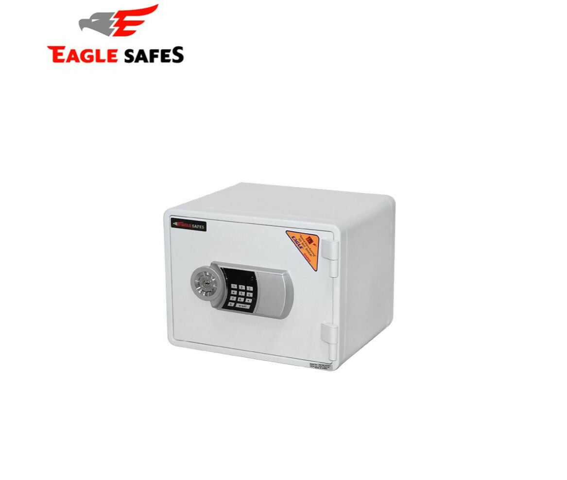 Safe Box | Electronic key | Fire Resist | 296x390x320mm | 25Kg | White