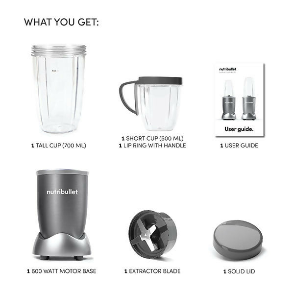 NutriBullet 600 Series 8-pc - Grey