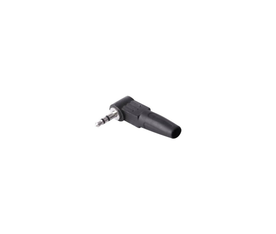 Audio Connector | Jack Stereo Male 3.5mm 90 Degree | Cable Mount | Plastic