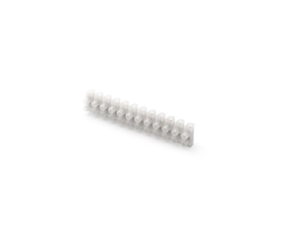 Terminal Block | Barrier | 10mm | 12-Way | White