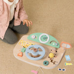Classic World Wooden Manipulation Board Motorized Steering Wheel