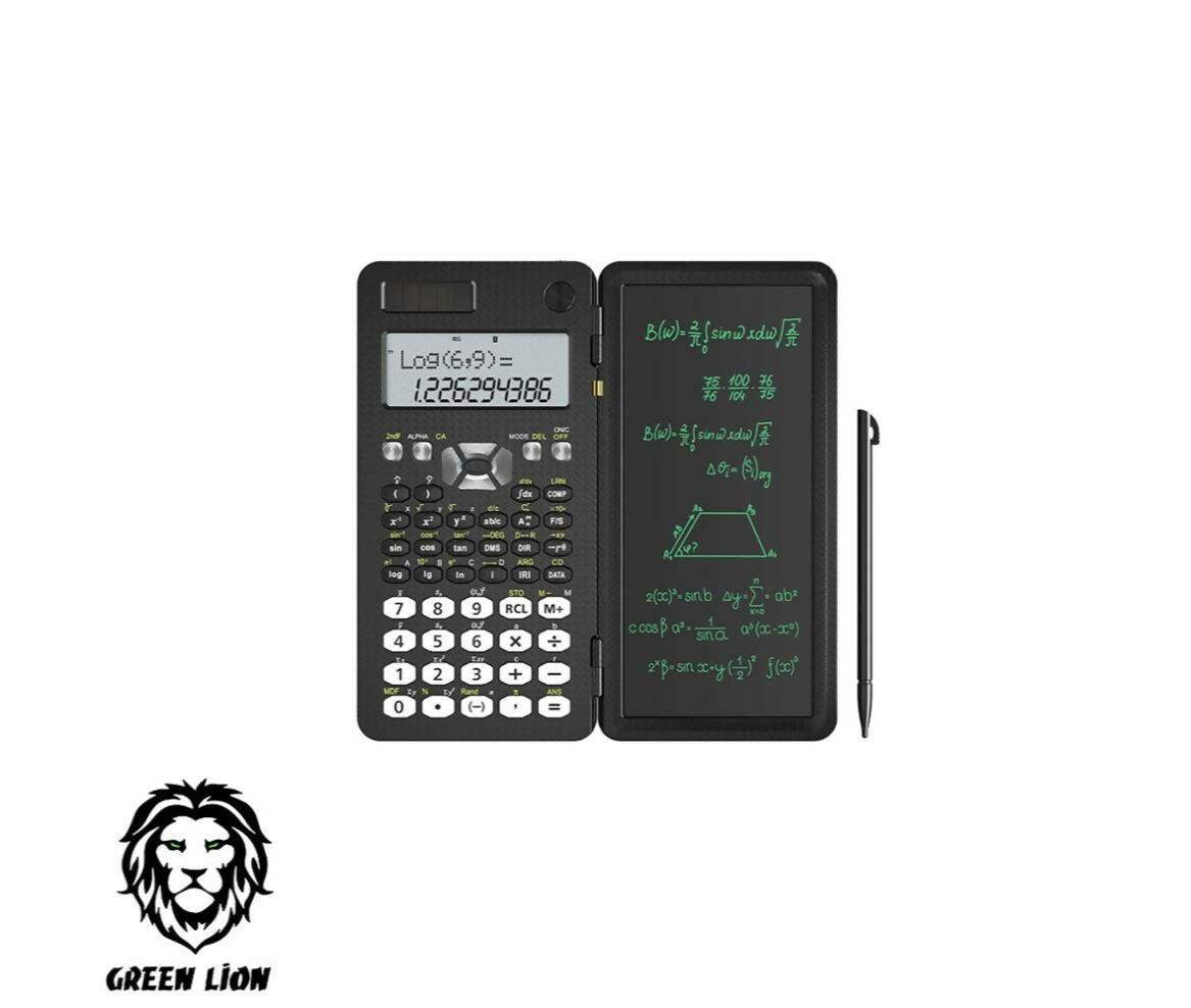 Calculator | Multi-Functional | Writing Pad | Green Lion
