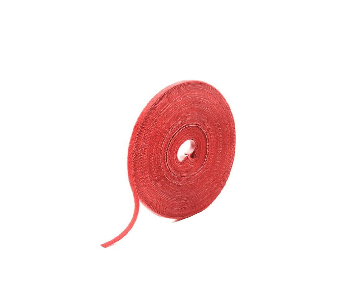 Rip Wrap Tie | Red | Velcro | 25M