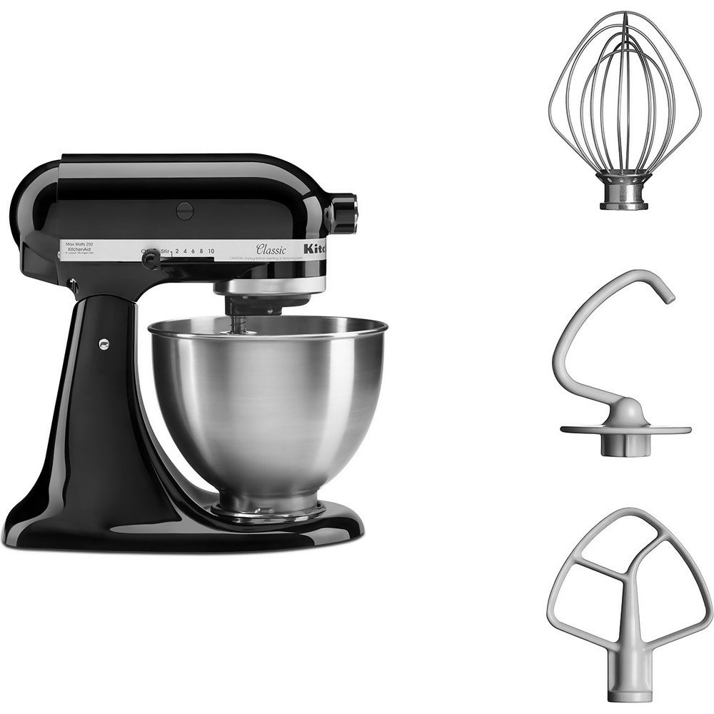 KitchenAid Classic 4.3 L Tilt-Head Stand Mixer - Onyx Black