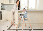 Kikkaboo 2-in-1 Wooden Highchair