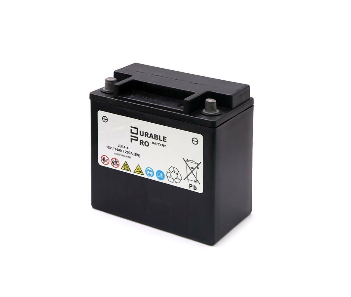 Motorcycle Battery | JB14-4 Durable Pro| 12V 14Ah