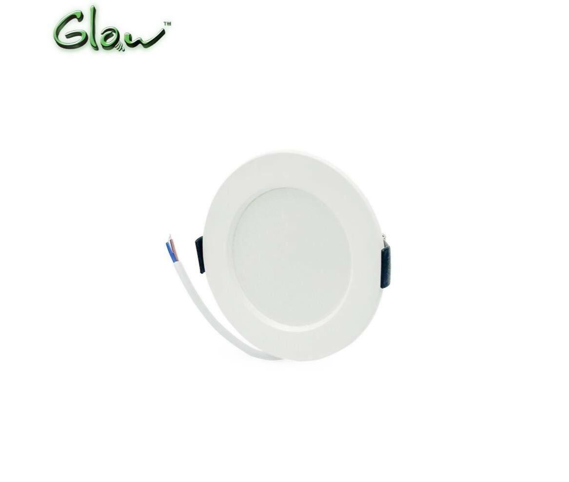LED Panel | Round | 220V AC 5W | 85mm | Cold White | White Frame