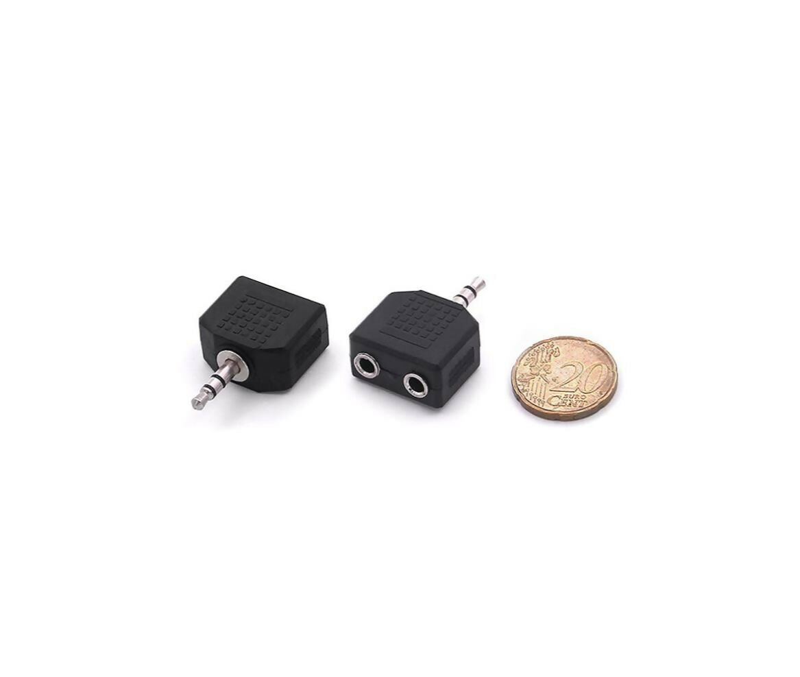 Audio Adapter | Jack Stereo | Male 3.5mm - 2x Female | Splitter