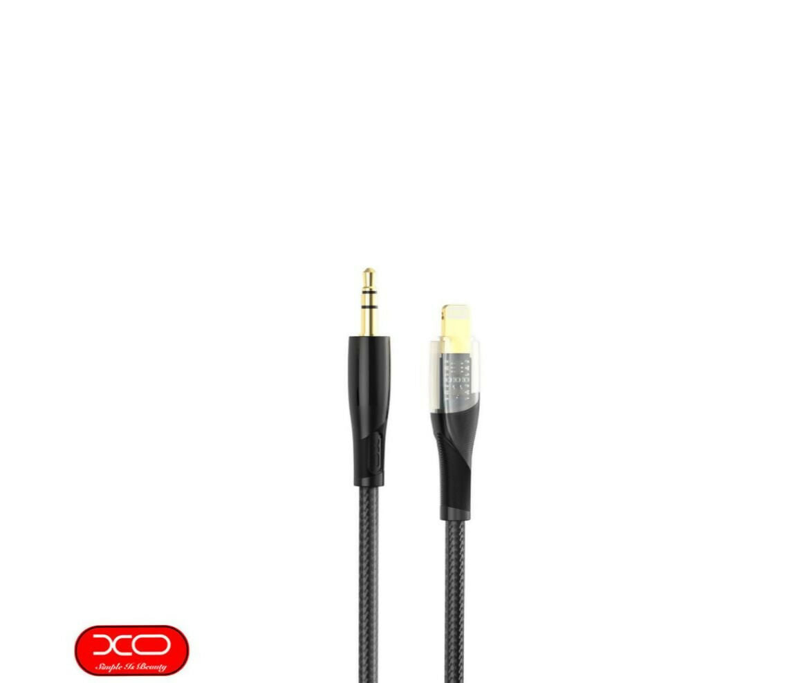 Cable Audio Adapter | AUX Male 3.5mm - Lightning | 1M | Braided | XO R241A